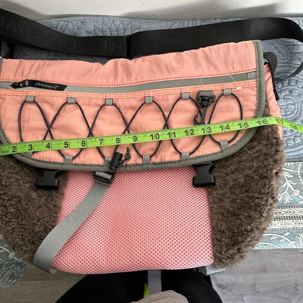 Free People Playoff Sherpa Messenger Bag. NWT